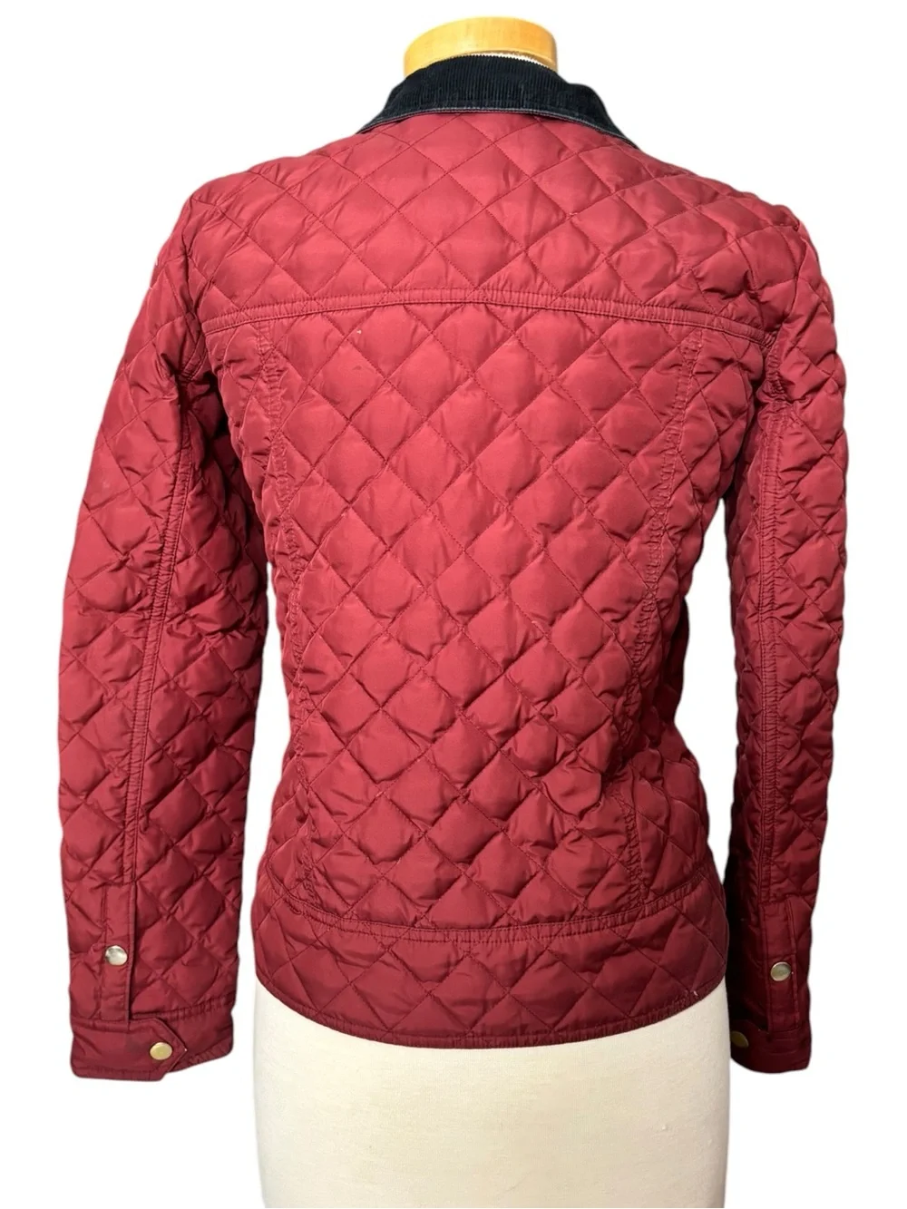 J.Crew Quilted Tack Jacket in Crimson Maple Red (Size XS)